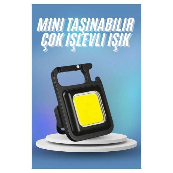 İlkyaz Fashion Işıldak USB Şarjlı Cep El Feneri Taşınabilir Mini LED Işık Çok Fonksiyonlu Ilkyz-Krgrs34 - 1 - Renkli - Görsel 6