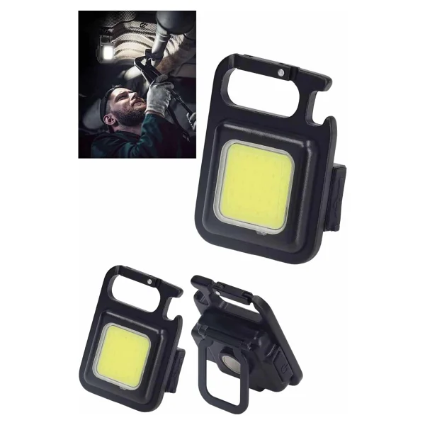 İlkyaz Fashion Işıldak USB Şarjlı Cep El Feneri Taşınabilir Mini LED Işık Çok Fonksiyonlu Ilkyz-Krgrs34 - 1 - Renkli - Görsel 4
