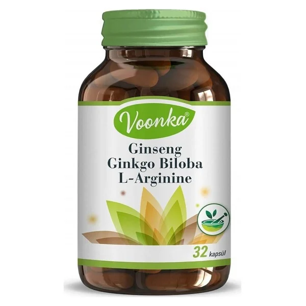 Voonka Ginseng Ginkgo Biloba L-Arginine 32 Kapsül - Görsel 2