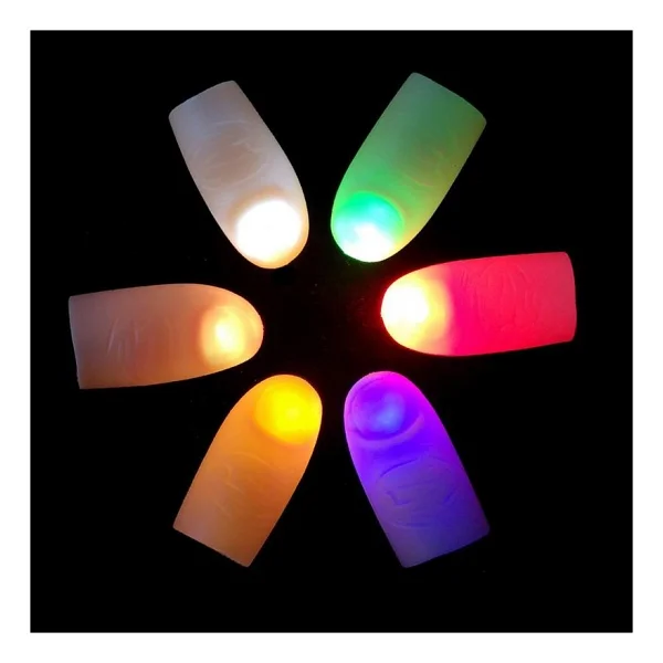 LED Işıklı Renkli Sihirli Parmak Şaka - Görsel 2