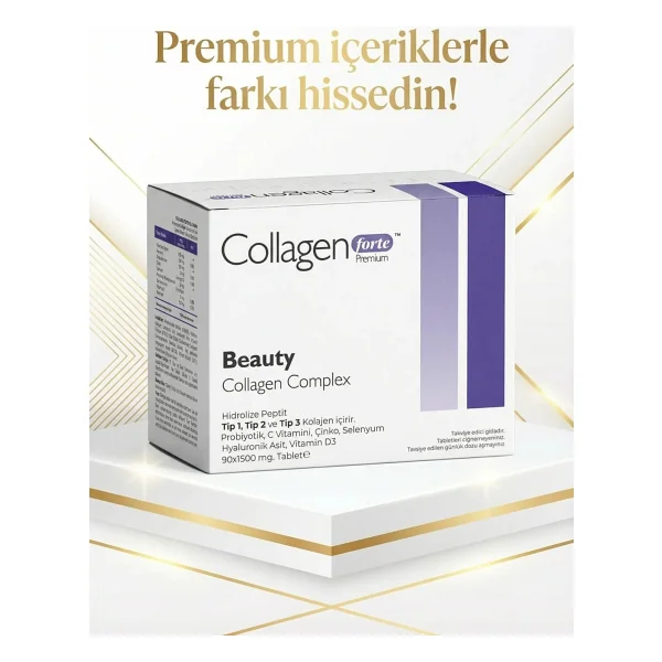 Collagen Forte Premium 3 Tip Kolajen 1200 Mg 90 Tablet - Görsel 4