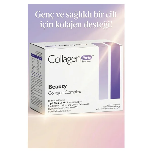 Collagen Forte Premium 3 Tip Kolajen 1200 Mg 90 Tablet - Görsel 5