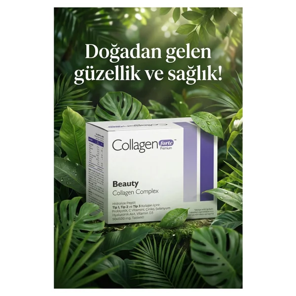 Collagen Forte Premium 3 Tip Kolajen 1200 Mg 90 Tablet - Görsel 6