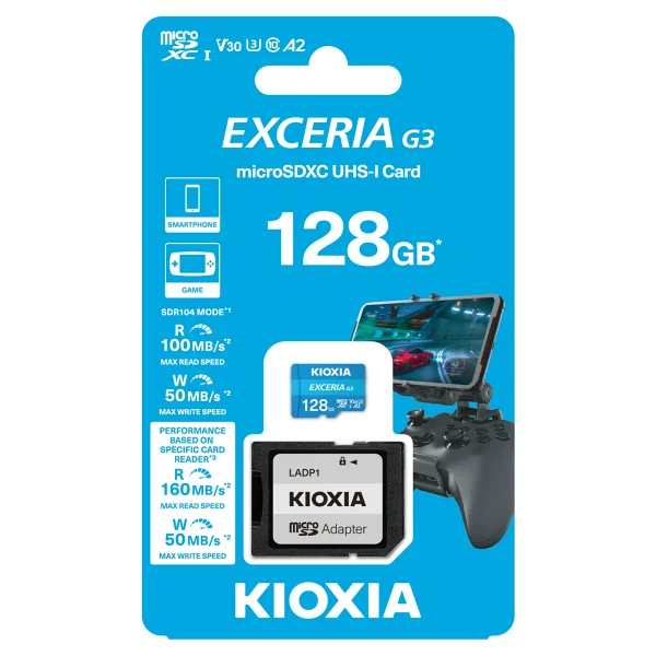 Kioxia Exceria G3 Lmex3l128gg2 Class 10 Uhs-I U3 A2 V30 128 GB Micro Sd Kart - Görsel 3