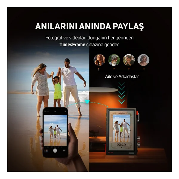 Divoom Times Frame 10.1 Akıllı Kişiselleştirilebilir Dijital Çerçeve, 64gb Siyah - Görsel 3