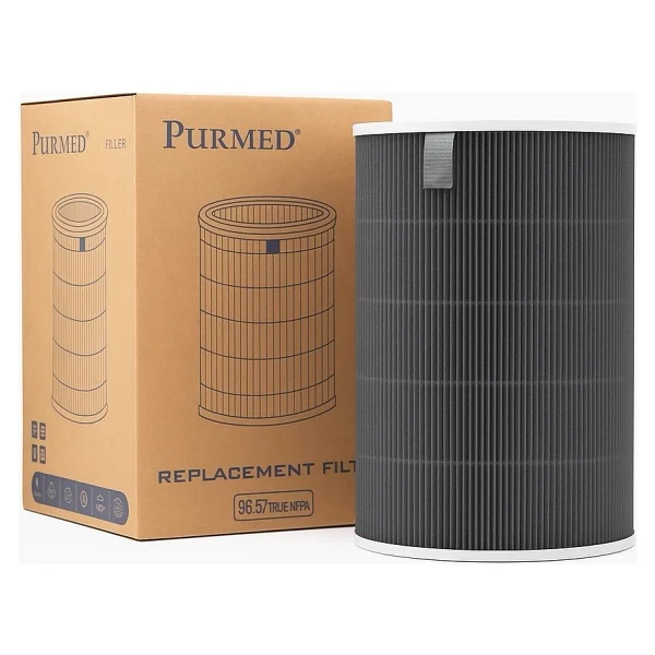 Purmed Xiaomi Mi Mijia Smart Air Purifier 6 Uyumlu Gri Hepa Filtre Yüksek Verimli, Rfıd Chip - Görsel 7