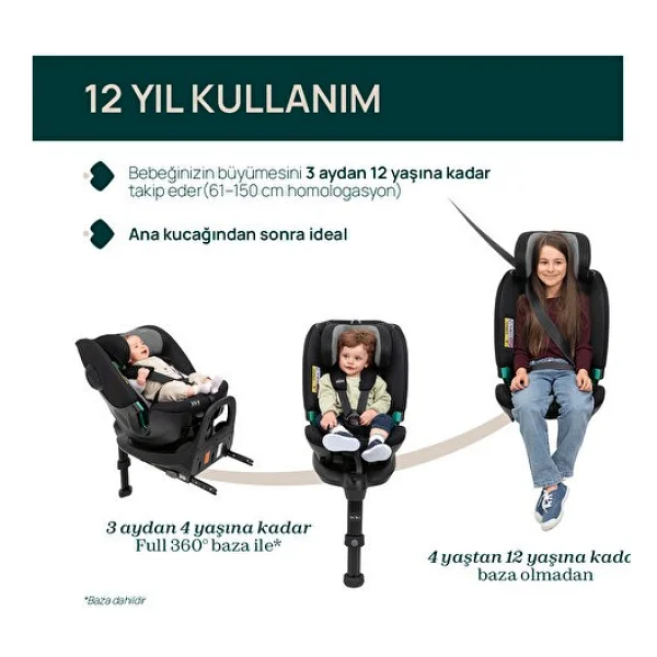 Chicco Fullseat 360 I-Size Oto Koltuğu - Görsel 3