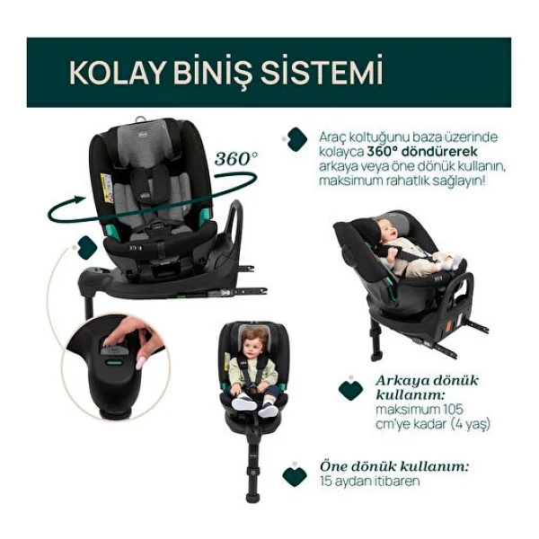 Chicco Fullseat 360 I-Size Oto Koltuğu - Görsel 5