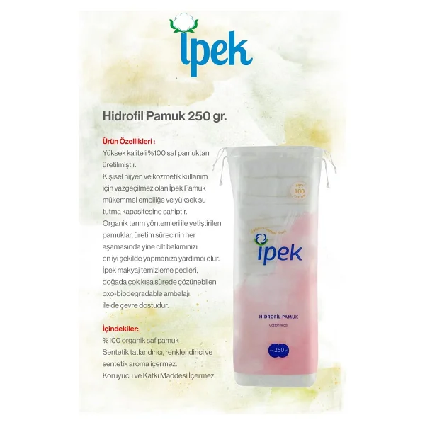 İpek 5'li Hidrofil Pamuk 250 Gr. Ve Rosie - Görsel 3