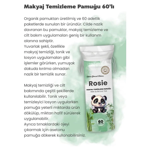 İpek 5'li Hidrofil Pamuk 250 Gr. Ve Rosie - Görsel 5