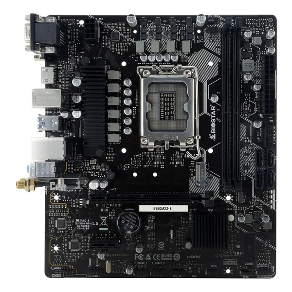 Biostar B760mx2-E D4 Intel Lga1700 DDR4 Micro Atx Anakart - Görsel 2