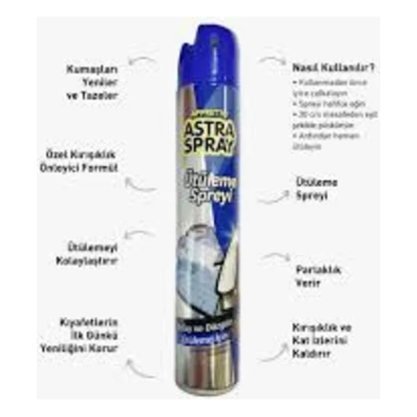 Astra Ütüleme Spreyi 500 Ml - Görsel 2