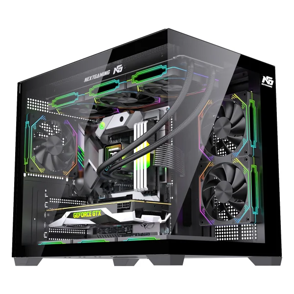 Next Gaming Orion Cube XL 6x Argb Fanlı Siyah Micro Atx Oyuncu Kasası - Görsel 3