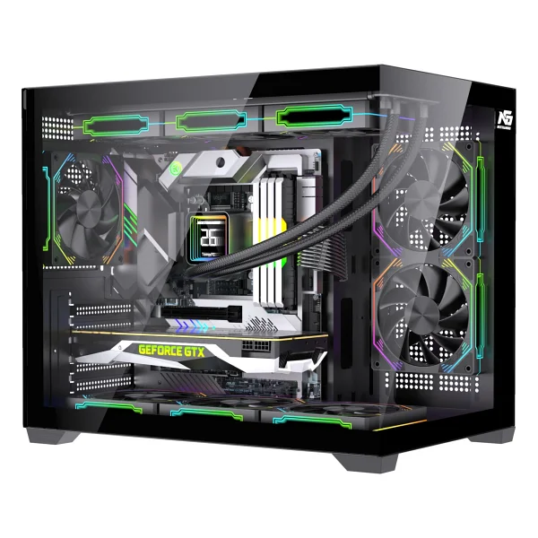 Next Gaming Orion Cube XL 6x Argb Fanlı Siyah Micro Atx Oyuncu Kasası - Görsel 2