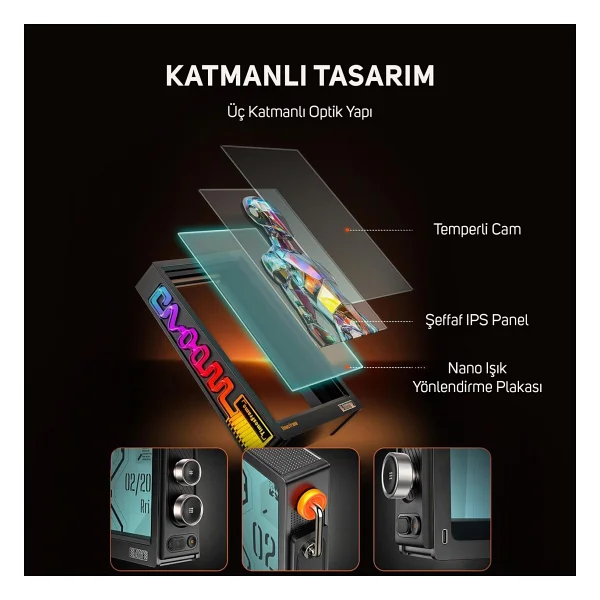 Divoom Times Frame 10.1 Akıllı Kişiselleştirilebilir Dijital Çerçeve, 64gb Siyah - Görsel 6
