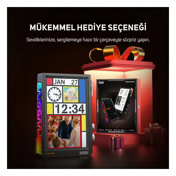 Divoom Times Frame 10.1 Akıllı Kişiselleştirilebilir Dijital Çerçeve, 64gb Siyah - Görsel 8