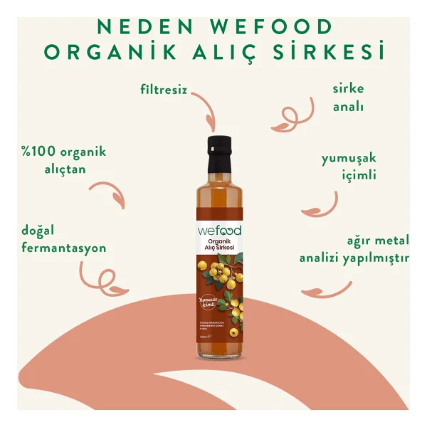 Wefood Organik Alıç Sirkesi 500 Ml - Görsel 3