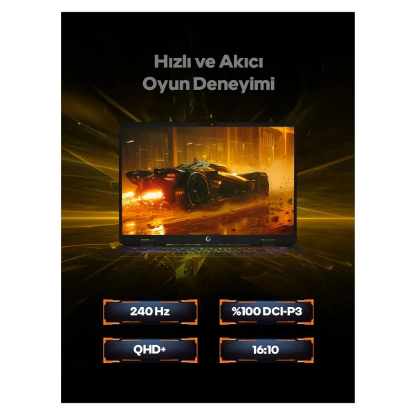 Game Garaj Slayer5 7-5060 C7 Ultra 7 255hx 16 GB 1 TB SSD Rtx5060 16" Wqxga Gaming Laptop - Görsel 4