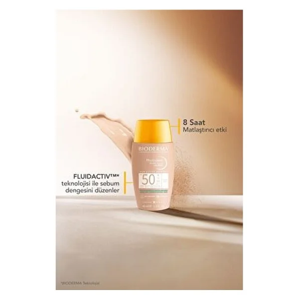 Bioderma Photoderm Nude Touch 40 Ml 50 Faktör Renkli Güneş Kremi - Görsel 8