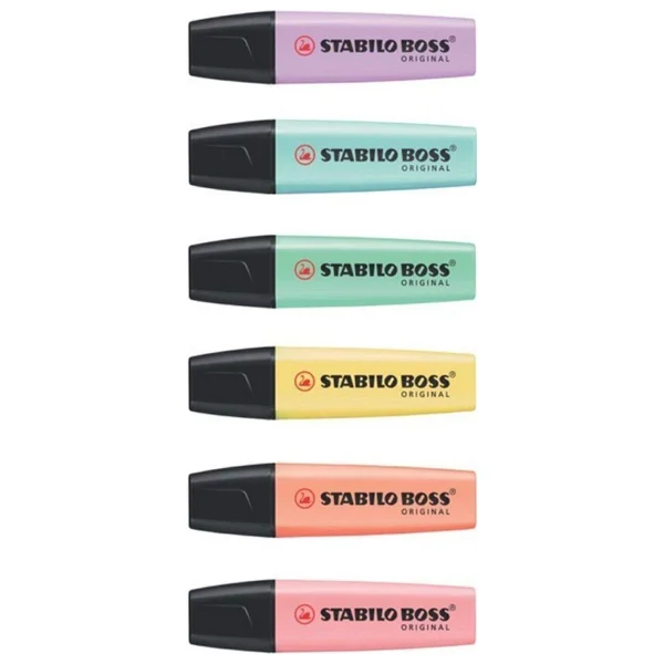 Stabilo Boss Orginal Pastel 6'lı Fosforlu Kalem - Görsel 8