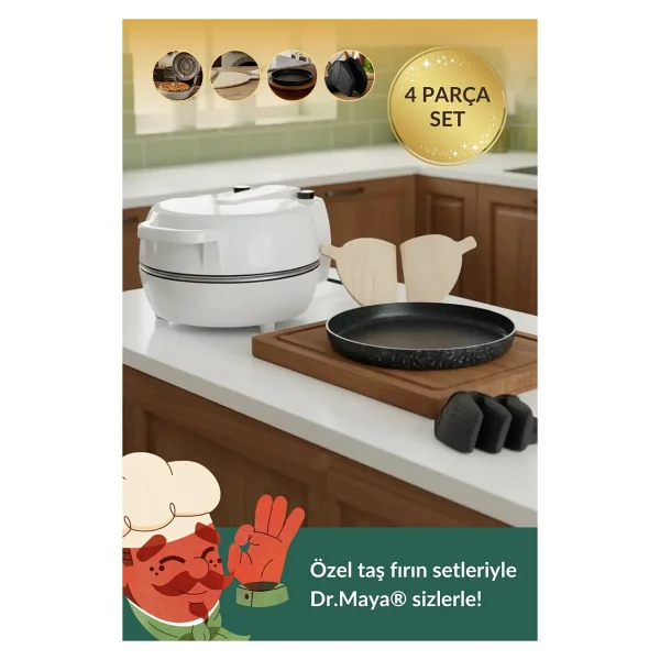 Dr.Maya Pro Plus Taş Fırın Pizza Makinesi - Görsel 10