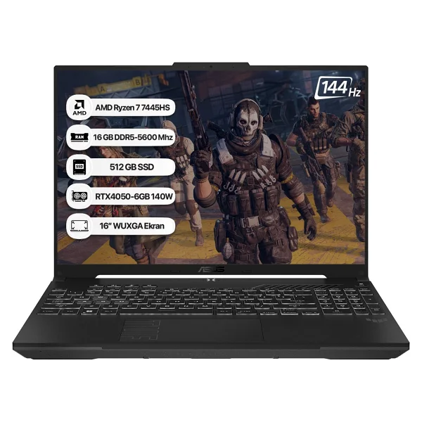 Asus Tuf Gaming A16 Fa607nug-Rl212 Ryzen 7 7445hs 16 GB 512 GB SSD Rtx4050 16" Wuxga Gaming Laptop - Görsel 7