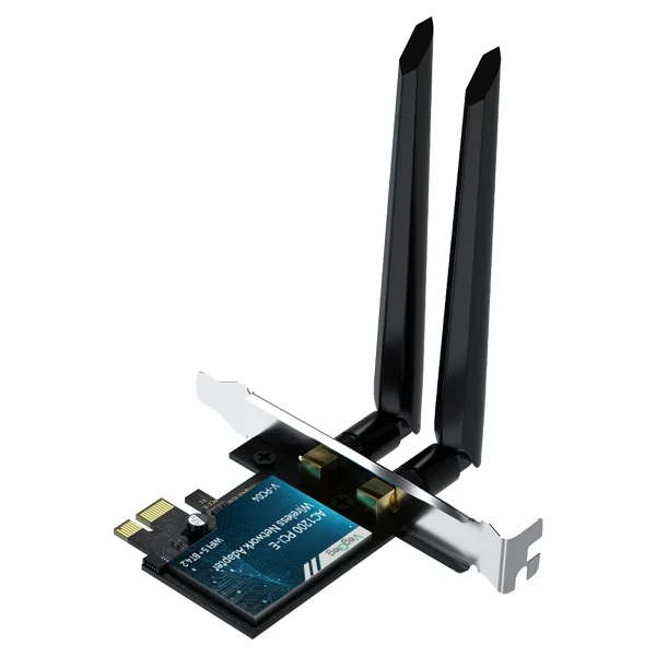 Veggieg Ax1200 Wi-Fi 5 Alıcı Ve Bluetooth 4.2 Adaptör 5db Dual Anten Pcıe Wi-Fi Ağ Kartı - Görsel 9