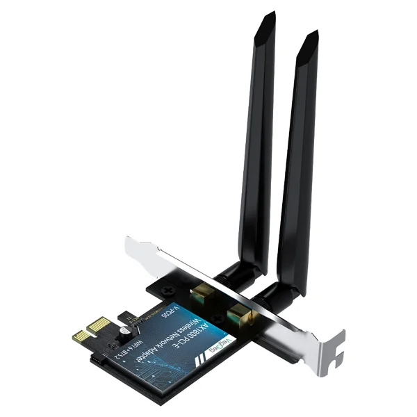 Veggieg Ax1800 Wi-Fi 6 Alıcı Ve Bluetooth 5.2 Adaptör 5db Dual Anten Pcıe Wi-Fi Ağ Kartı - Görsel 6