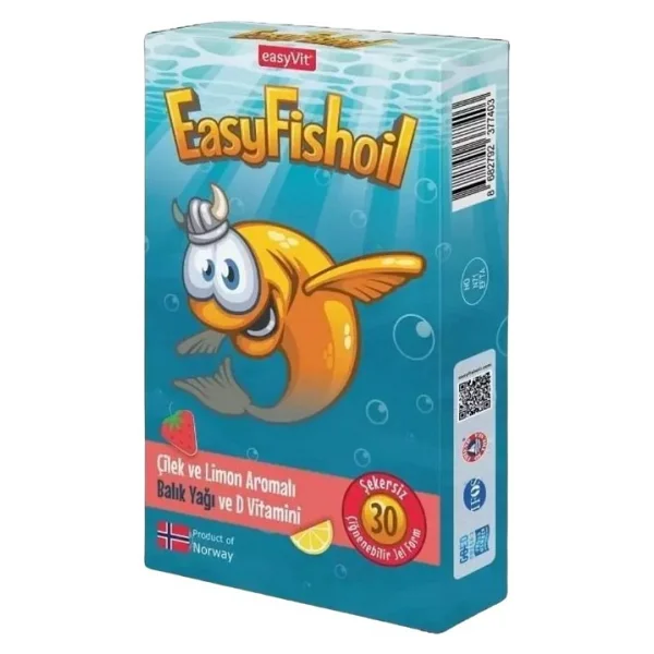 Easyvit Easyfishoil Omega 3 Çilek Ve Limon Aromalı 30 Tablet - Görsel 8
