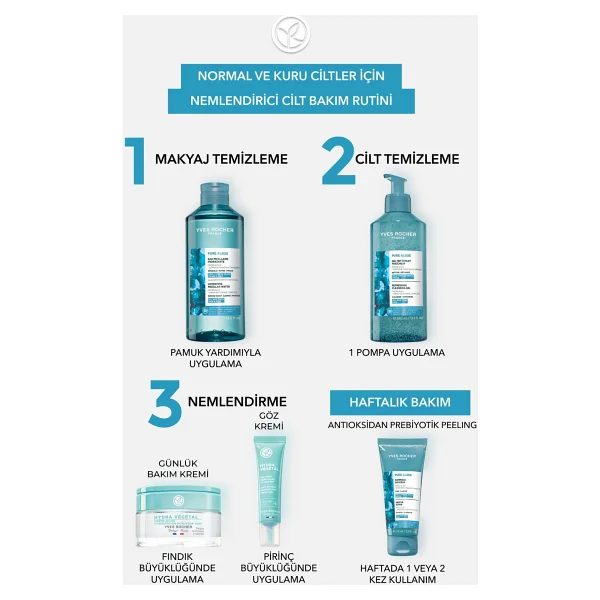Yves Rocher Normal ve Kuru Ciltler için Pure Algue Prebiyotik Yüz Peelingi-75 ml 86429 - Görsel 10