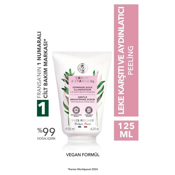 Yves Rocher Bright Botanical Aydınlatıcı Ton Eşitleyen Krem Dokulu Peeling 125 Ml - Görsel 9