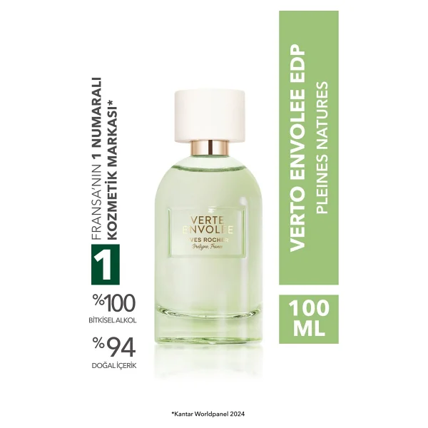 Yves Rocher Verte Envolee Edp -Pleines Natures-100ml - Görsel 9