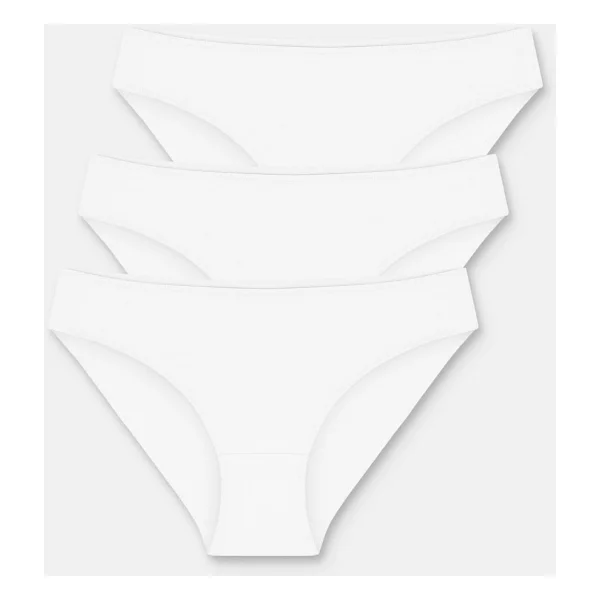 Suwen 3'lü Paket Slip Külot - Nude - Görsel 9