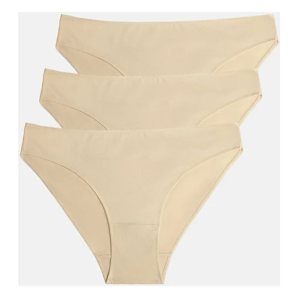 Suwen 3'lü Paket Slip Külot - Nude - Görsel 10