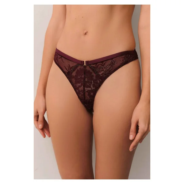 Suwen Pearl Brazilian String Külot - Siyah - Görsel 4