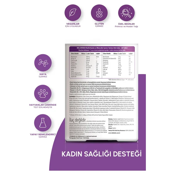 Vitabiotics Wellwoman 60 Tablet - Görsel 5