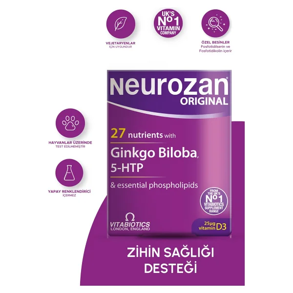 Vitabiotics Neurozan 30 Tablet - Görsel 8