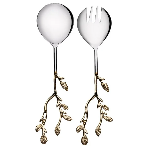 Korkmaz Flora 2 Parça Salata Servis Seti A8735-5 - Gri - Görsel 3