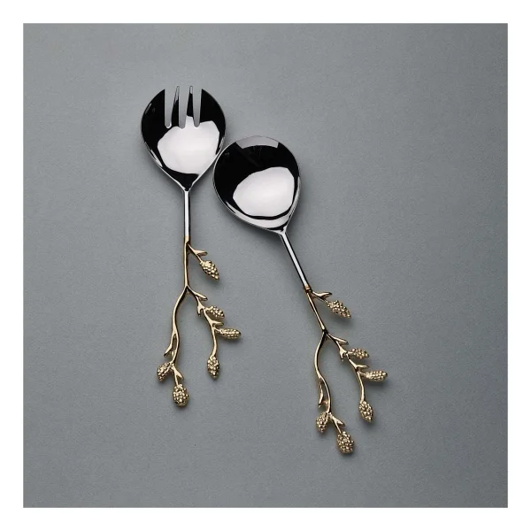 Korkmaz Flora 2 Parça Salata Servis Seti A8735-5 - Gri - Görsel 2