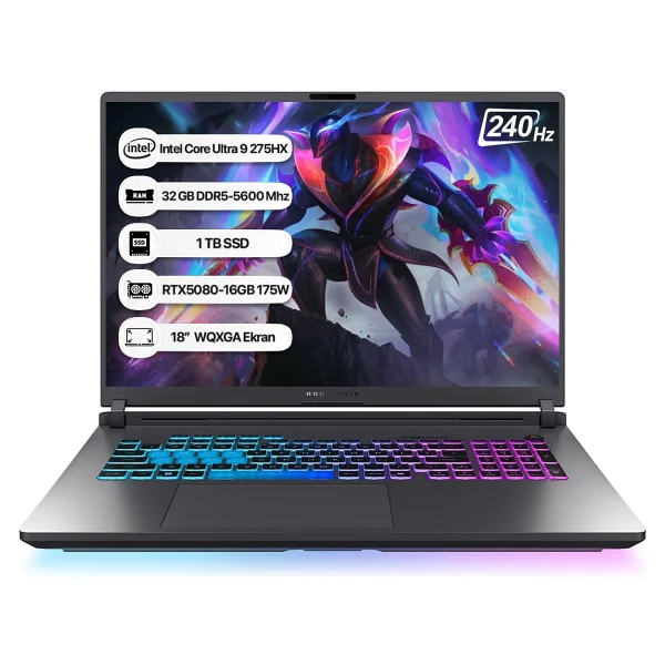 Asus Rog Strix G18 G815lw-S9128 Ultra 9 275hx 32 GB 1 TB SSD Rtx5080 18" Wqxga Gaming Laptop - Görsel 3