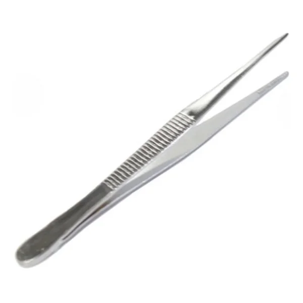 Labolist Penset Düz Sivri Uçlu 13 Cm Nikel Kaplama - Görsel 4