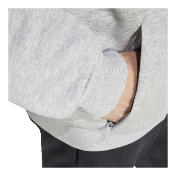 Adidas Future Icons 3-Stripes Full-Zip Jd4828 Gri Erkek Eşofman Üstü - Görsel 10