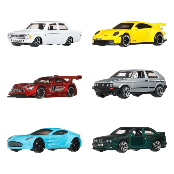 Hot Wheels Silver Series Euro Style 6'lı Araba Seti Jlb25 - Görsel 7