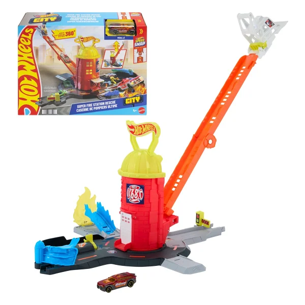 Hot Wheels City Süper İtfaiye İstasyonu Oyun Seti Jhl95 - Görsel 6