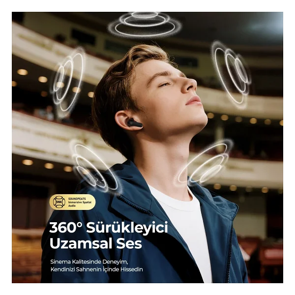 Soundpeats Q3 Pro ANC TWS Kulak İçi Bluetooth Kulaklık - Görsel 4