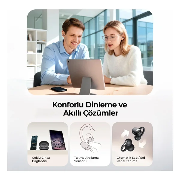 Soundpeats Clip1 TWS Open Ear Bluetooth Kulaklık - Görsel 5