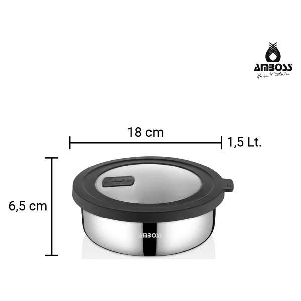 Amboss Nova 18 Cm Çelik Saklama Kabı - Görsel 7
