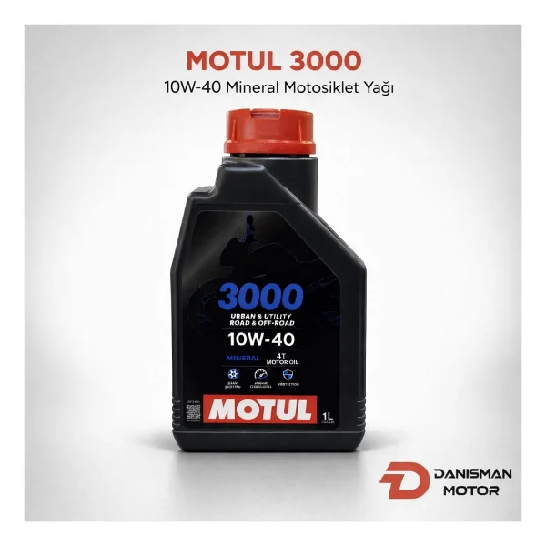 Motul 3000 10w40 4t Motosiklet Yağı - 0 - Siyah - Görsel 3