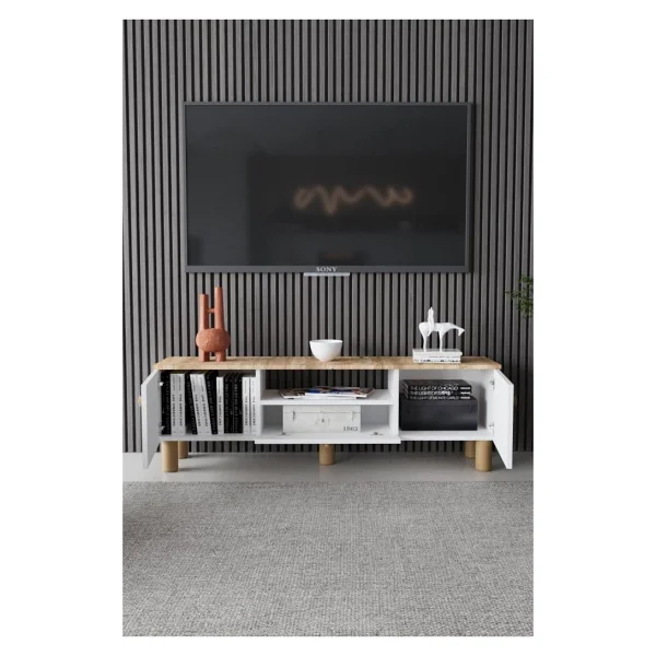 Kzy Mobilya Bohem TV Ünitesi 150 X 50 Cm Modern Tasarım İle Minimalist Estetik Sunuyor - Görsel 3