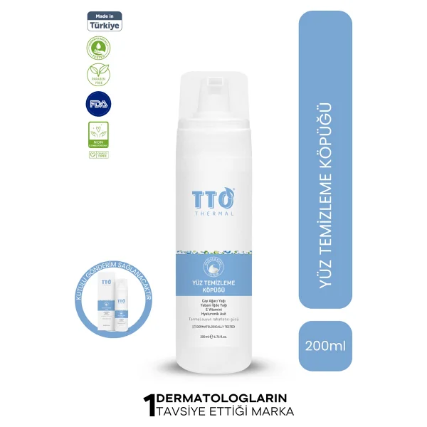 Tto Yüz Temizleme Köpüğü 200 Ml - Çay Ağacı Yağlı Arındırıcı Cilt Temizleyici Demodex'e Eğilimli Ciltler İçin - Görsel 10
